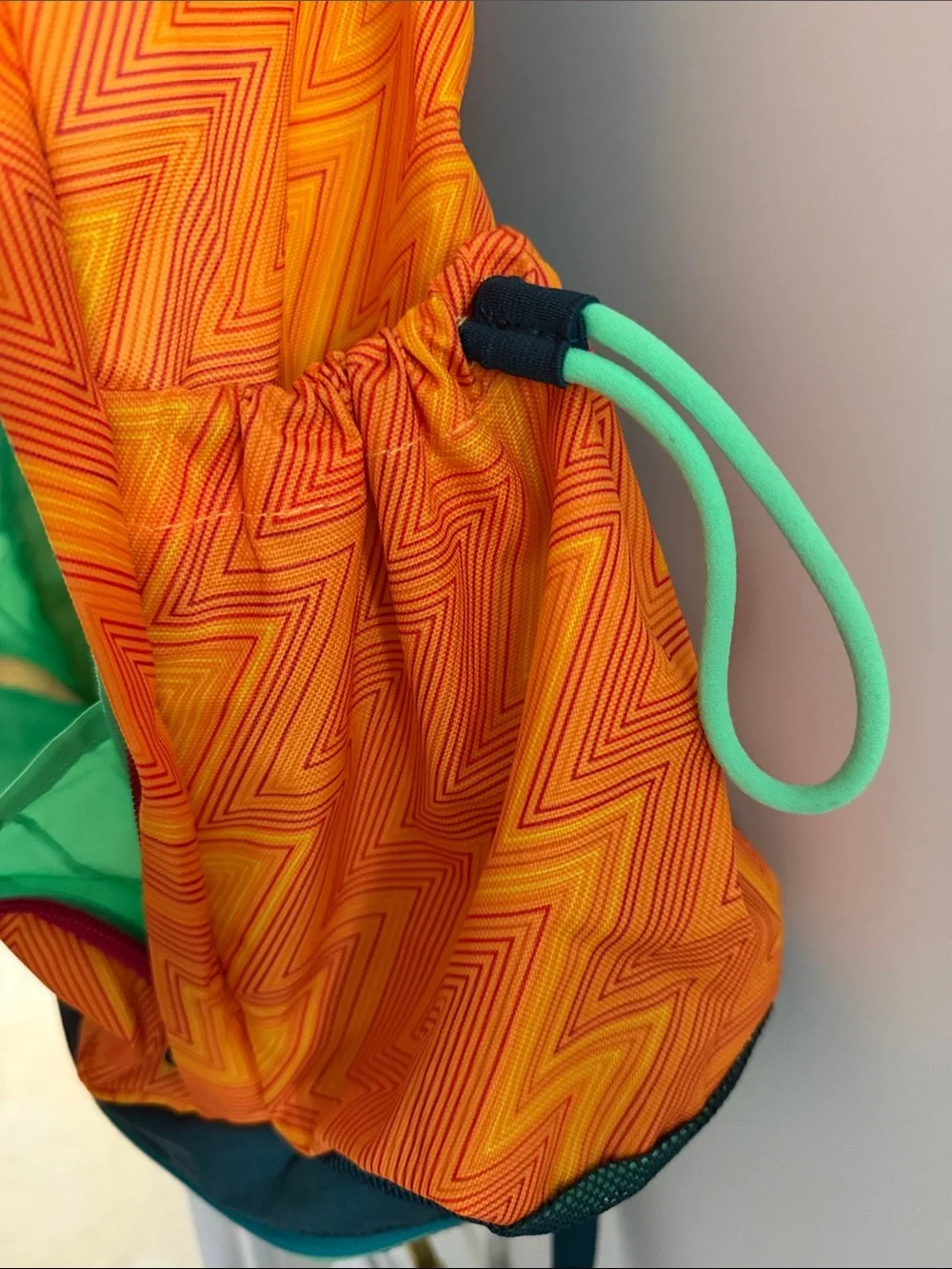 Nike Orange Backpack with Teal Accents